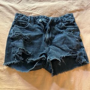 Black Jean Shorts